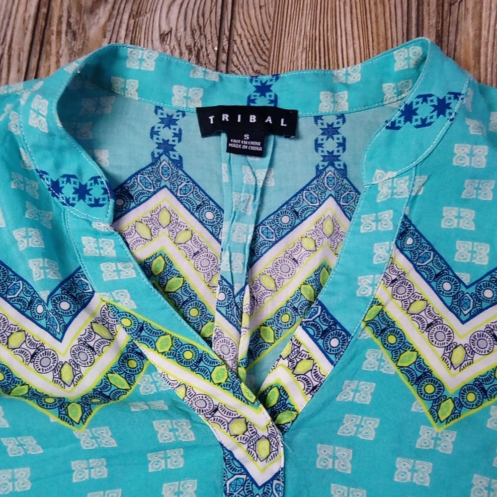 Tribal Boho Aztec Bohemian Print Pattern Flowy V … - image 4